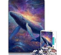 Jigsaw Puzzles for Adults 1000 Piece Spiritual Whale Adult Puzzles,Toys Educational Games Stress Relieving Unique Birthday And Gifts 38x26cm
