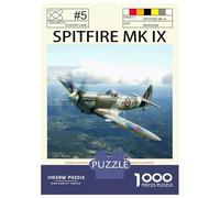 Jigsaw Puzzles for Adults 1000 Piece Spitfire MK Aircraft Jigsaw for Adults Fun Games Wall Art Unique Birthday And Xmas Gifts 52x38cm/1000pcs