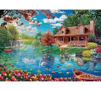 Jigsaw Puzzles for Adults 1000 Piece Spring River 27.56 x 19.69 Inch Jigsaw Puzzle for Adults Educational Game 1000 Pieces Puzzles for Adult