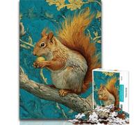 Jigsaw Puzzles for Adults 1000 Piece Squirrel Art Jigsaw,Challenging Game Gifts for Is Ideal As A Gift for The Whole Family 38x26cm