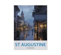 Jigsaw Puzzles for Adults 1000 Piece，St Augustine Florida，Educational Games Brain Challenge Jigsaw Puzzles for Adult Kids（38x52cm）-CN8