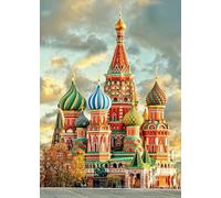 Jigsaw Puzzles for Adults 1000 Piece St. Basil's Cathedral 27.56 x 19.69 Inch Jigsaw Puzzle for Adults Educational Game 1000 Pieces Puzzles for Adult