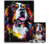 Jigsaw Puzzles for Adults, 1000 Piece St Bernard Dog Art Wooden Jigsaw Puzzles Ideal for Lover, Perfect Christmas, New Year, Valentine's Gift 50x75CM/19.68x29.52inch