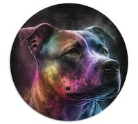 Jigsaw Puzzles for Adults 1000 Piece Staffordshire Bull Terrier Dog Challenging Puzzles Family Interactive Game, Ideal for Teenagers, Brain Teaser Gift 67.5x67.5cm