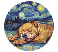 Jigsaw Puzzles for Adults 1000 Piece Staffordshire Bull Terrier Night Sky Challenging Puzzles Family Interactive Game, Ideal for Teenagers, Brain Teaser Gift 67.5x67.5cm