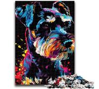 Jigsaw Puzzles for Adults 1000 Piece Standard Schnauzer Teenager Jigsaw,family Fun Games Is Ideal As A Gift for The Whole Family (50x75cm)