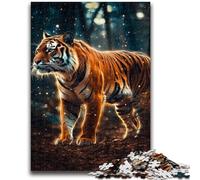 Jigsaw Puzzles for Adults 1000 Piece Star Animal Tiger Teenager Jigsaw,Family Game Stress Reliever Difficult Challenge Suitable for Couples (26x38cm)