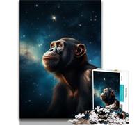 Jigsaw Puzzles for Adults 1000 Piece Star Art Monkey Teenager Jigsaw,Challenging Game Toys Wall Decoration Unique Birthday And Xmas Gifts (size 38x26cm)