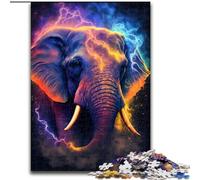 Jigsaw Puzzles for Adults 1000 Piece Star Elephant Made of Wood, Unique DIY Home Decor Gift Idea 50x75cm Birthday Party for Men Women