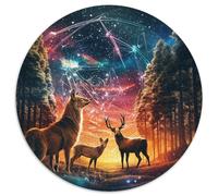 Jigsaw Puzzles for Adults 1000 Piece Starling Grove Deer 1000 Piece Jigsaw Puzzles for Adults Brain Challenge Gift,Educational Activity for Teenagers (67.5x67.5cm)