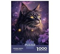 Jigsaw Puzzles for Adults 1000 Piece Starry Cat's Gaze -1 Puzzles for Adults Hands-on Game Stress Reliever Stress Reduction Gifts 52x38cm/1000pcs