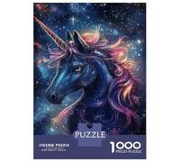 Jigsaw Puzzles for Adults 1000 Piece Starry Unicorn Majesty -2 Puzzle for Adults Relaxing Games Hand Speed Race Fun Activities at Home 52x38cm/1000pcs