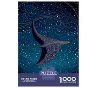 Jigsaw Puzzles for Adults 1000 Piece Stars Whale Ray Sea Jigsaw for Adults Hands-on Game Difficult Hard Fun Activities at Home 38x26cm/1000pcs