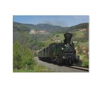 Jigsaw Puzzles for Adults 1000 Piece，Steam locomotive on the Leibenfelder Höhe in Deutschlandsberg，Difficult Puzzle Perfect Educational Gift for Boys And Girls（75x50cm）-AE94
