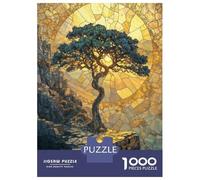Jigsaw Puzzles for Adults 1000 Piece Stone Mosaic Golden Tree Jigsaw Puzzle Brain Teaser Game Stress Reliever Unique Birthday And Xmas Gifts 52x38cm/1000pcs