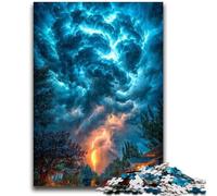 Jigsaw Puzzles for Adults 1000 Piece Storm Clouds for And 14 Years And over Interesting Stress Reduction Gifts for Friends And Family 38x26cm