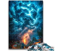 Jigsaw Puzzles for Adults 1000 Piece Storm Clouds for And 14 Years And over Interesting Stress Reduction Gifts for Friends And Family 50x75cm