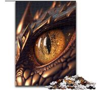 Jigsaw Puzzles for Adults 1000 Piece Stunning Dragon Eye II Made of Wood, Perfect DIY Art Decor Or Birthday Gift 50x75cm for Holidays, Birthdays, And Family Game Nights