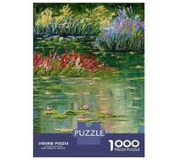 Jigsaw Puzzles for Adults 1000 Piece Summer Pond Teenager Puzzles Hands-on Game Home Decoration Christmas Birthday Gifts 38x26cm/1000pcs