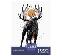 Jigsaw Puzzles for Adults 1000 Piece Sun Moose Teenager Puzzles Hands-on Game Home Decoration Christmas Birthday Gifts 38x26cm/1000pcs