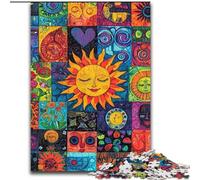 Jigsaw Puzzles for Adults 1000 Piece Sun Smiling Collage, Family Entertainment Toys Is Ideal As Gifts for The Whole Family for 14+ (Size 26x38cm)