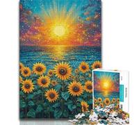 Jigsaw Puzzles for Adults 1000 Piece Sunflower Teenager Jigsaw,Relax Games Is Ideal As A Gift for The Whole Family 38x26cm