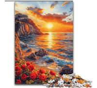 Jigsaw Puzzles for Adults, 1000 Piece Sunset at The Seaside Puzzles for Adults for Family Fun Perfect for Holidays, Interactive Game Nights (Size 50x75cm)