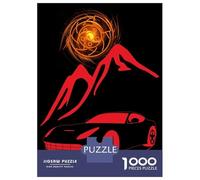 Jigsaw Puzzles for Adults 1000 Piece Super Red Car Puzzle for Adults Brain Teaser Game Presents for Women Fun Activities at Home 52x38cm/1000pcs
