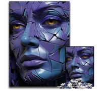 Jigsaw Puzzles for Adults 1000 Piece Surreal Woman Purple Art Impossible Jigsaw Puzzles for Adults Brain Challenge Gift Educational Activity for Teenagers 1000 PCS(38x26cm)
