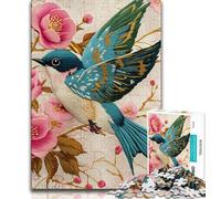 Jigsaw Puzzles for Adults 1000 Piece Swallow Art,Help The Brain Exercise Addictive Toys to Cultivate Patience Perfect Decoration 38x26cm