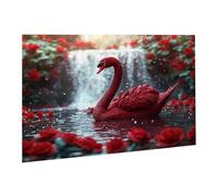 Jigsaw Puzzles for Adults 1000 Piece Swan Jigsaw Puzzle-Colourful, Challenging Game/Brainteasing Adult Jigsaws, The Whole 3D Jigsaw Gifts for Women, Men Beautiful Decoration-Rose fr0-431