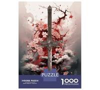 Jigsaw Puzzles for Adults 1000 Piece Sword Art Online Poster Puzzles for Adults Relaxing Games A Work of Art Fun Activities at Home 70x50cm/1000pcs