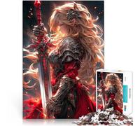 Jigsaw Puzzles for Adults 1000 Piece Swordsman Angel Spielzeug Lernspiele Stressabbau Geburtstagsgeschenk, Geschenke, Wandkunst52x38cm
