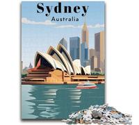 Jigsaw Puzzles for Adults 1000 Piece Sydney Australia Travel Puzzles for Adults,Stress Reliever Difficult Challenge Unique Home Decor And Gifts (26x38cm)
