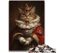 Jigsaw Puzzles for Adults 1000 Piece Tabby Cat 1000 Pieces for Teenagers,Challenging Game Toys Wall Decoration Unique Birthday And Xmas Gifts (50x75cm)