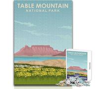 Jigsaw Puzzles for Adults 1000 Piece Table Mountain Nat Park SA Educational Family Game Perfect Decoration Great Gift Size 50x75cm