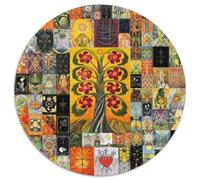 Jigsaw Puzzles for Adults 1000 Piece Tarot Art Round Jigsaw Family Interactive Game,Brain Teaser Gift,Educational Toy (67.5x67.5cm)