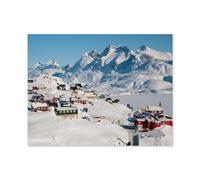 Jigsaw Puzzles for Adults 1000 Piece，Tasiilaq in winter, Greenland，Educational Games Brain Challenge Jigsaw Puzzles for Adult Kids（50x70cm）-R88