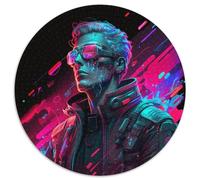 Jigsaw Puzzles for Adults, 1000 Piece Tech Man Round Cardboard Jigsaw Puzzles for Adults Perfect for Teenagers & Family Fun, for Birthdays 1000pcs (67.5x67.5cm)