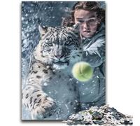 Jigsaw Puzzles for Adults 1000 Piece Tennis Players 1000 Pieces for Teenagers,Educational Toy Funny Family Games Unique Home Decor (38x26cm)