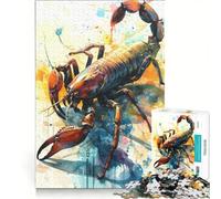Jigsaw Puzzles for Adults 1000 Piece The Attacking Scorpio Brain Teaser Game Stress Reliever Wishlist with Santa Claus 50x75cm