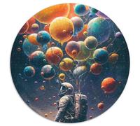 Jigsaw Puzzles for Adults, 1000 Piece The Balloon Explorer Round Puzzle 1000 Pieces Jigsaw Interactive Family Game, DIY Home Decor, Brain Teaser Gift (Size 67.5x67.5cm)