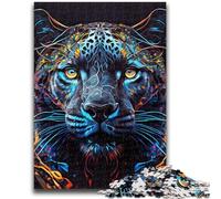 Jigsaw Puzzles for Adults 1000 Piece The Black Panther Brain Teaser Game Educational Game for Birthday, Chrismas for for Age 14 50x75cm