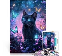 Jigsaw Puzzles for Adults 1000 Piece The Blue Eyes Cat Made of wood for and 14 years and over Educational games Secret Santa Gifts。size：50x75cm/19.68x29.52inch