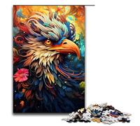 Jigsaw Puzzles for Adults 1000 Piece The Colorful Psychedelia of Bird Warriors Wooden Puzzle Learning Educational Toys Family Games 75x50cm