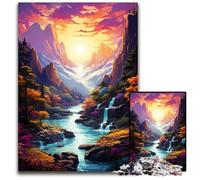 Jigsaw Puzzles for Adults 1000 Piece The Colorful Psychedelic Beauty of Akachiho Gorge Puzzles for Adults for Home Decor Ideal Christmas & New Year Gift for Teenagers 1000 PCS(75x50cm)