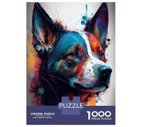 Jigsaw Puzzles for Adults 1000 Piece The Courage Dog Puzzles for Adults Hands-on Game Stress Reliever Stress Reduction Gifts 70x50cm/1000pcs