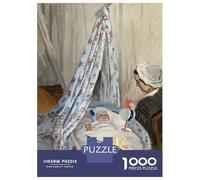 Jigsaw Puzzles for Adults 1000 Piece The Cradle by Monet Jigsaw Puzzle Brain Teaser Game Stress Reliever Unique Birthday And Xmas Gifts 70x50cm/1000pcs