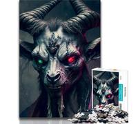 Jigsaw Puzzles for Adults 1000 Piece The Devil Eyes Puzzles for Teenagers,with Matching Poster And Trivia Sheet for Ages 14+ (size 75x50cm)