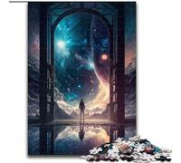 Jigsaw Puzzles for Adults, 1000 Piece The Door to The Unknown Wooden Jigsaw Puzzles for Adults size 50x75cm Brain Teaser, Adult Game, Family Interactive Activity